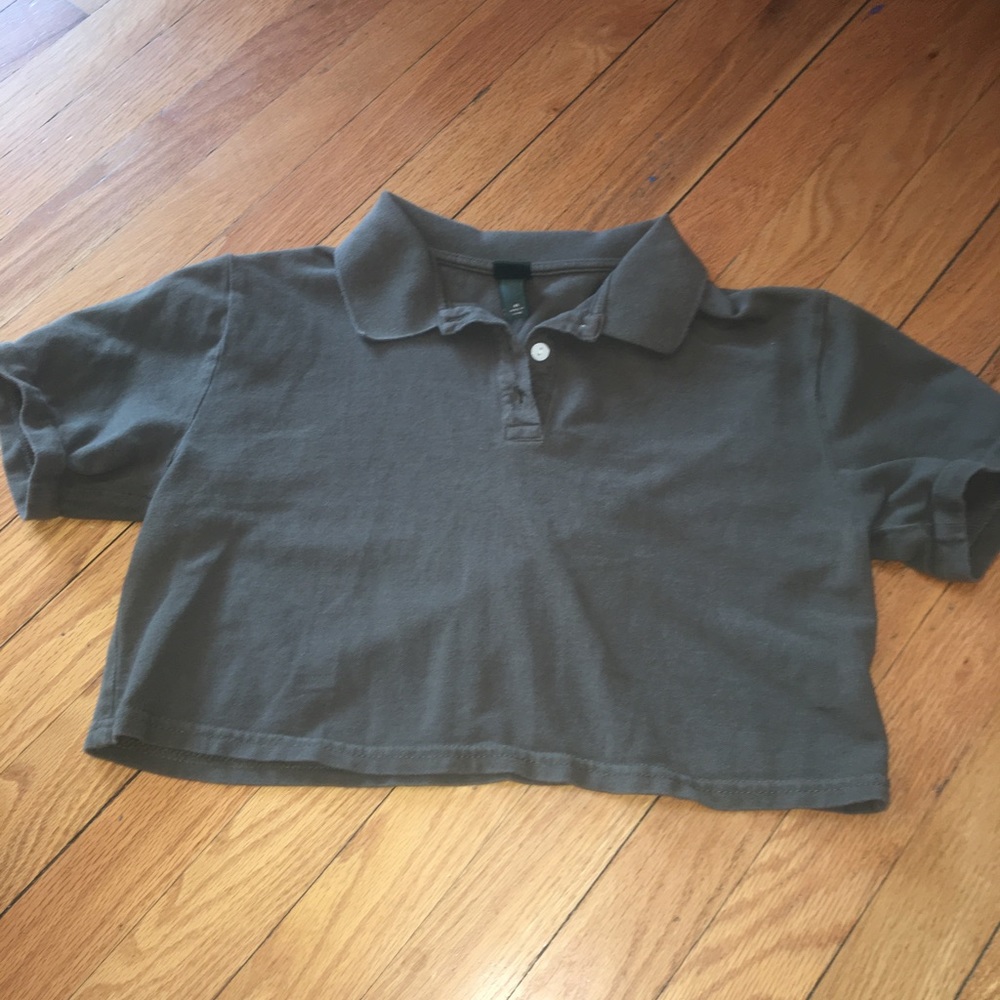 Dark green crop top